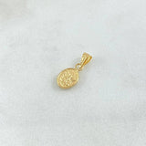 Pendant Saint Michael the Archangel 0.35gr / 0.6in / Bordered Bail 18K Gold ©