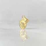 Dije San Miguel Arcangel 0.3gr / 1.5cm / Cargador Bordeado Oro Amarillo 18K *