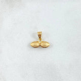Dije Ojos De Santa Lucia 0.4gr / 1cm / Oro Amarillo 18K *