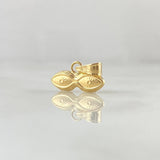 Dije Ojos De Santa Lucia 0.4gr / 1cm / Oro Amarillo 18K *