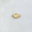 Charm Letter N 0.45gr / 1.5cm / Yellow Gold Edged Circle 18K *