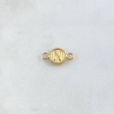 Charm Letter N 0.45gr / 1.5cm / Yellow Gold Edged Circle 18K *