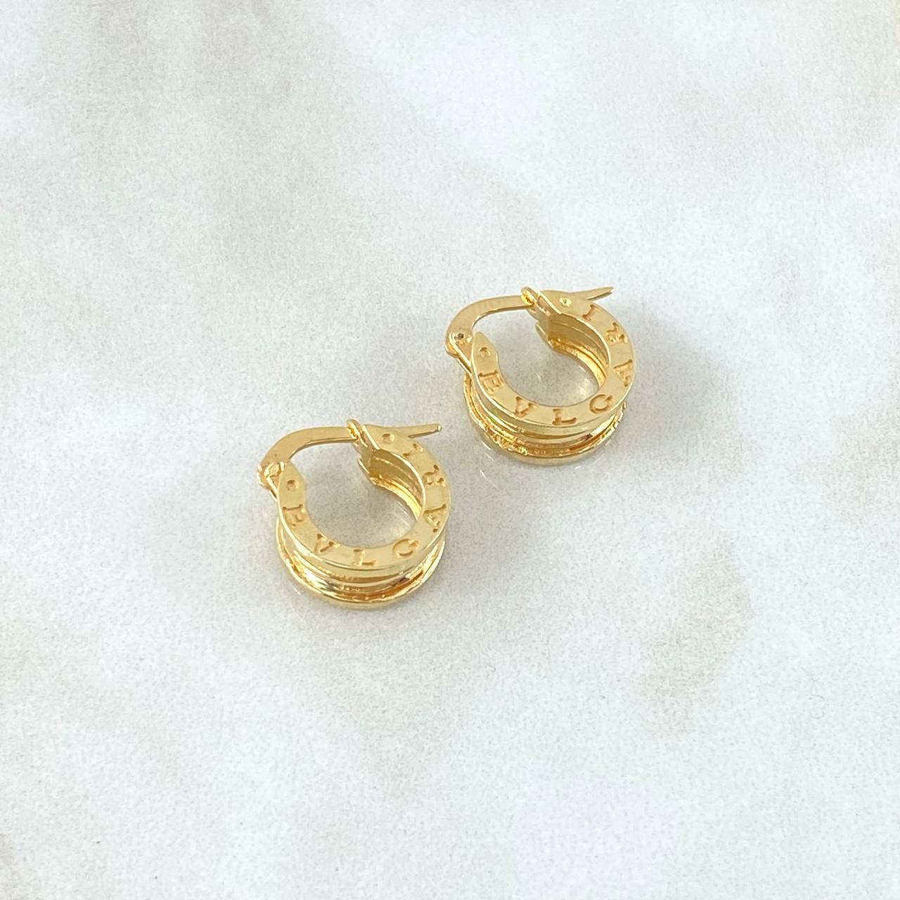Hoop Earrings BV 4.45gr / 1.5cm / Yellow Gold 18K *