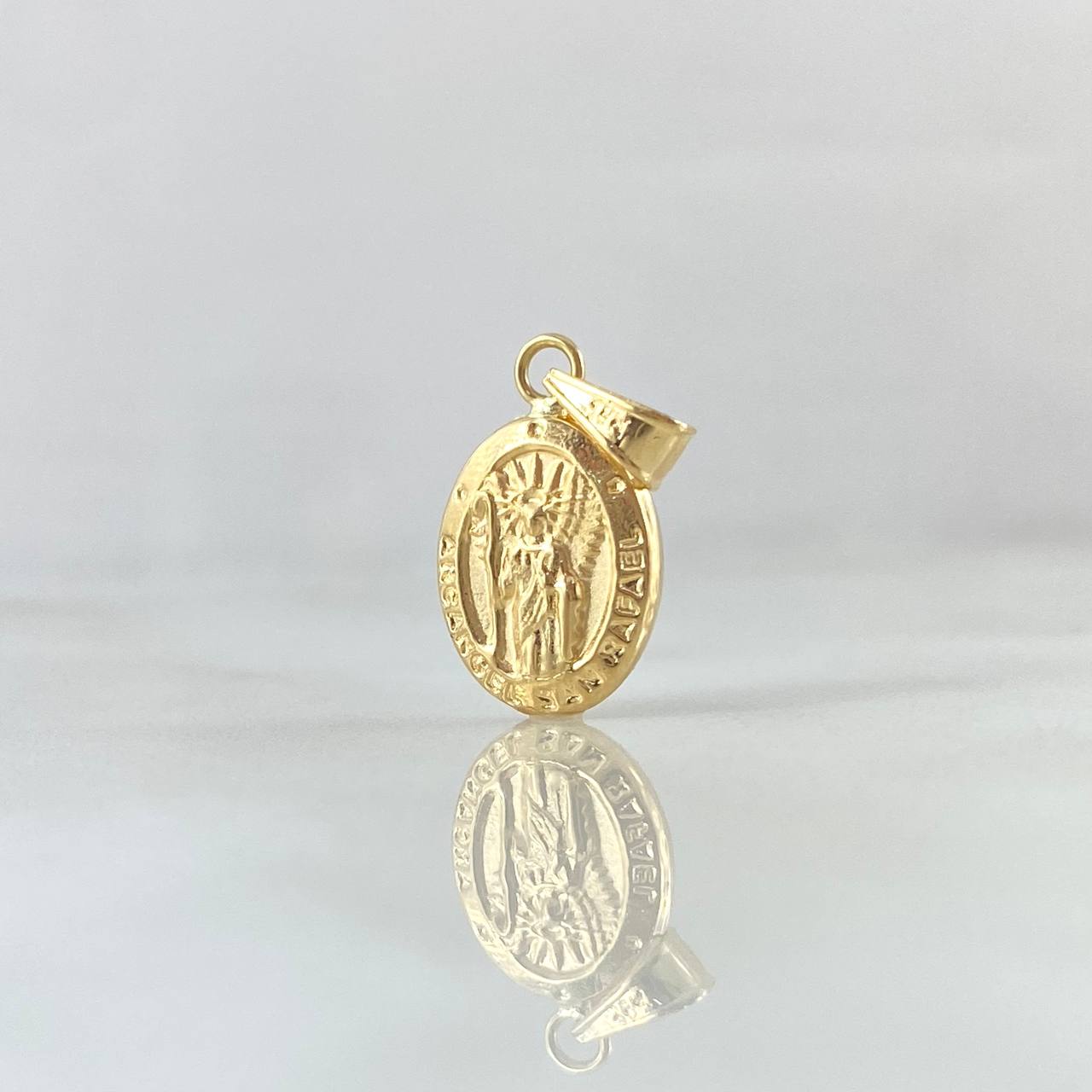 Pendant Archangel Saint Raphael 0.6gr / 2cm / Yellow Gold 18K