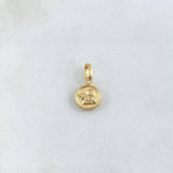 Pendant Angel 0.4gr / 0.6in / Smooth Bail 18K Gold ©