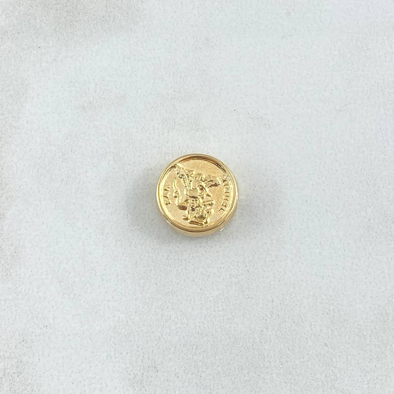 Charm San Miguel Arcangel 0.6gr / 1cm / Yellow Gold Drum 18K