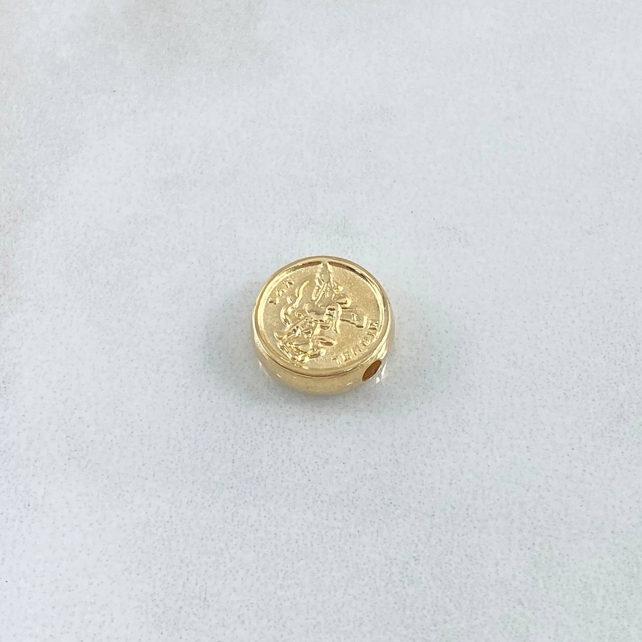 Charm San Miguel Arcangel 0.6gr / 1cm / Yellow Gold Drum 18K ©