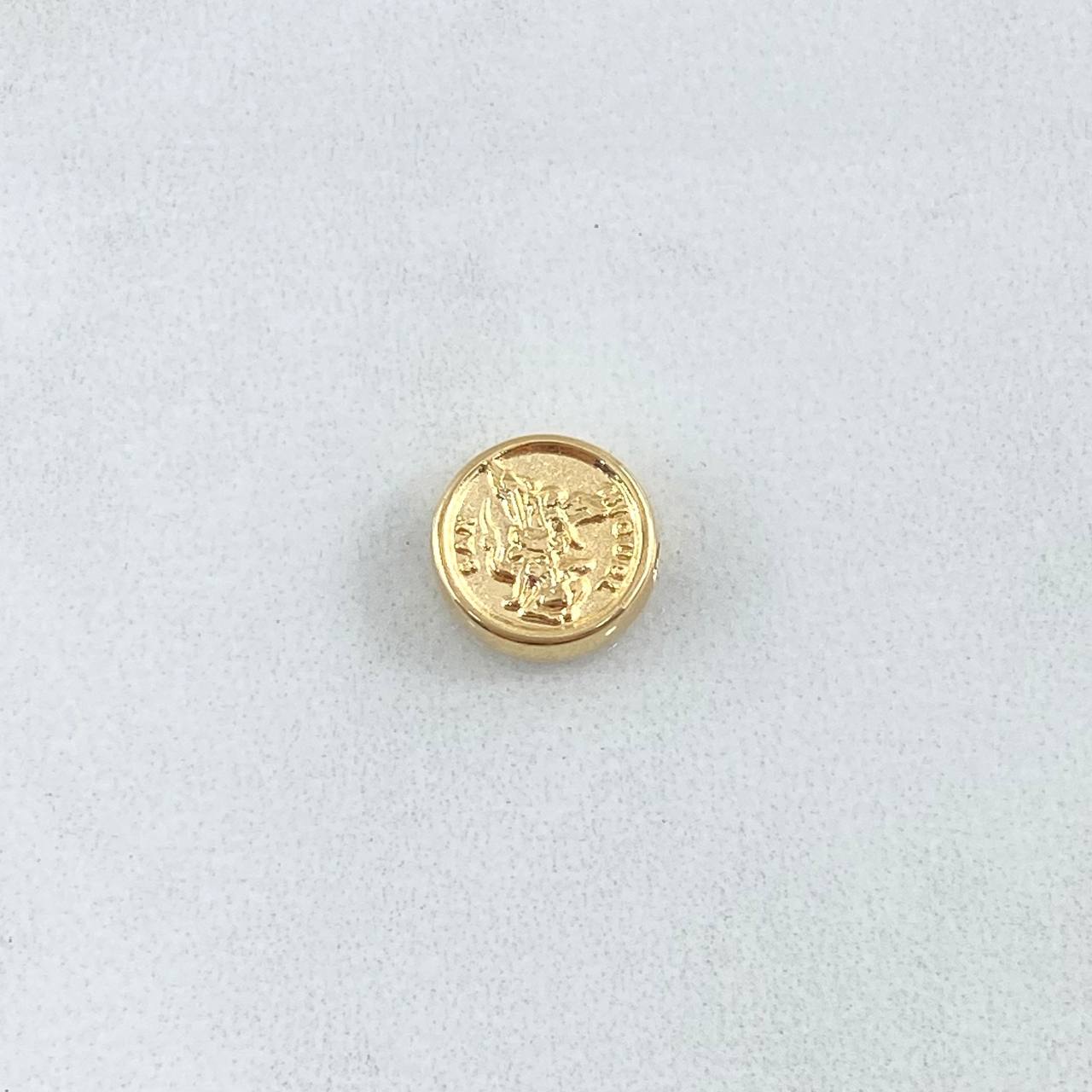 Herraje San Miguel Arcangel 0.4gr / 9.4mm Tambor Oro Amarillo 18K ©