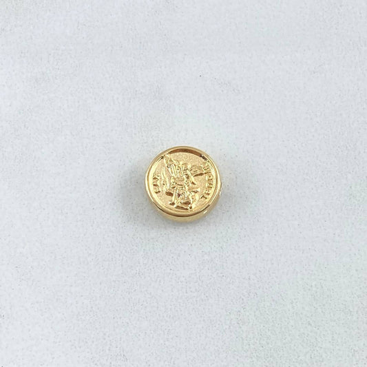 Herraje San Miguel Arcangel 0.5gr / 9.4mm Tambor Oro Amarillo 18K ©