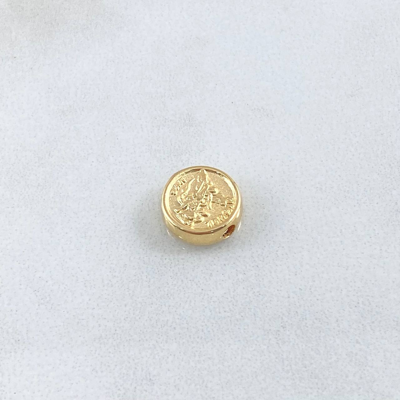 Herraje San Miguel Arcangel 0.4gr / 9.4mm Tambor Oro Amarillo 18K ©