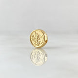 Charm Saint Michael the Archangel 0.5gr / 0.4in / Drum 18K Gold ©