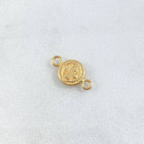 Herraje San Benito 0.6gr / 1.7cm / Troqueado Oro Amarillo 18K ©