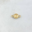 Herraje Letra D 0.45gr / 1.5cm / Circulo Bordeado Oro Amarillo 18K *