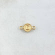 Charm Letter D 0.45gr / 1.5cm / Yellow Gold Edged Circle 18K ©