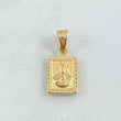 Double-Sided Frame Pendant 0.5gr / 1.7cm / 18K Gold ©