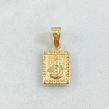 Double-Sided Frame Pendant 0.5gr / 1.7cm / 18K Gold