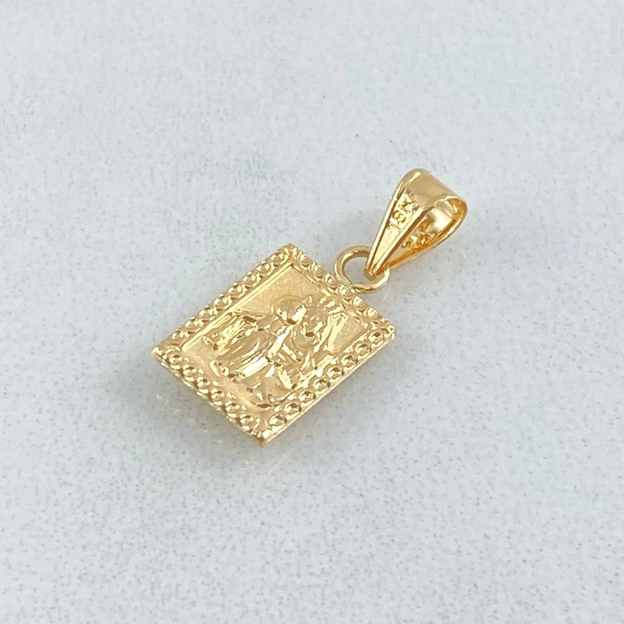 Double-Sided Frame Pendant 0.5gr / 1.7cm / 18K Gold