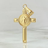 Dije Cruz San Benito 2.55gr / 4.7cm / Oro 18K