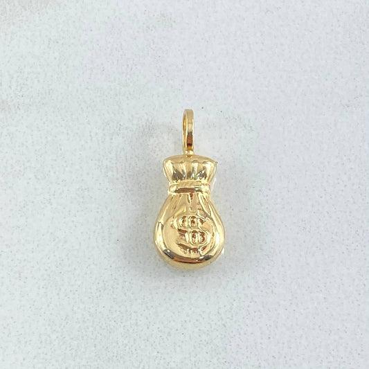 Pendant Money Bag 0.45gr / 1.5cm (0.6in) / 18K Gold