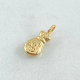 Dije Bolsa Dinero 0.4gr / 1/2 in / Oro Amarillo 18K ©