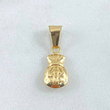 Money Bag Pendant 0.75gr / 2.3cm / 18K Gold *