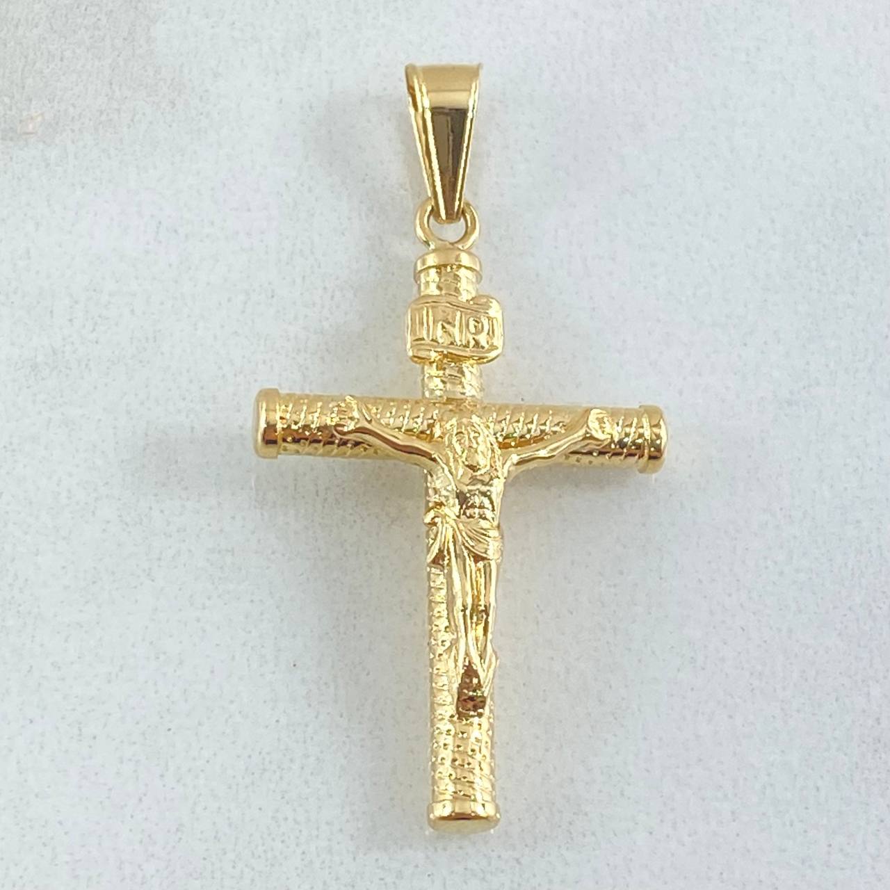 Dije Cruz Cristo 1.25gr / 1 1/2 in / Oro Amarillo 18K