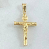 Dije Cruz Cristo 1.25gr / 1 1/2 in / Oro Amarillo 18K