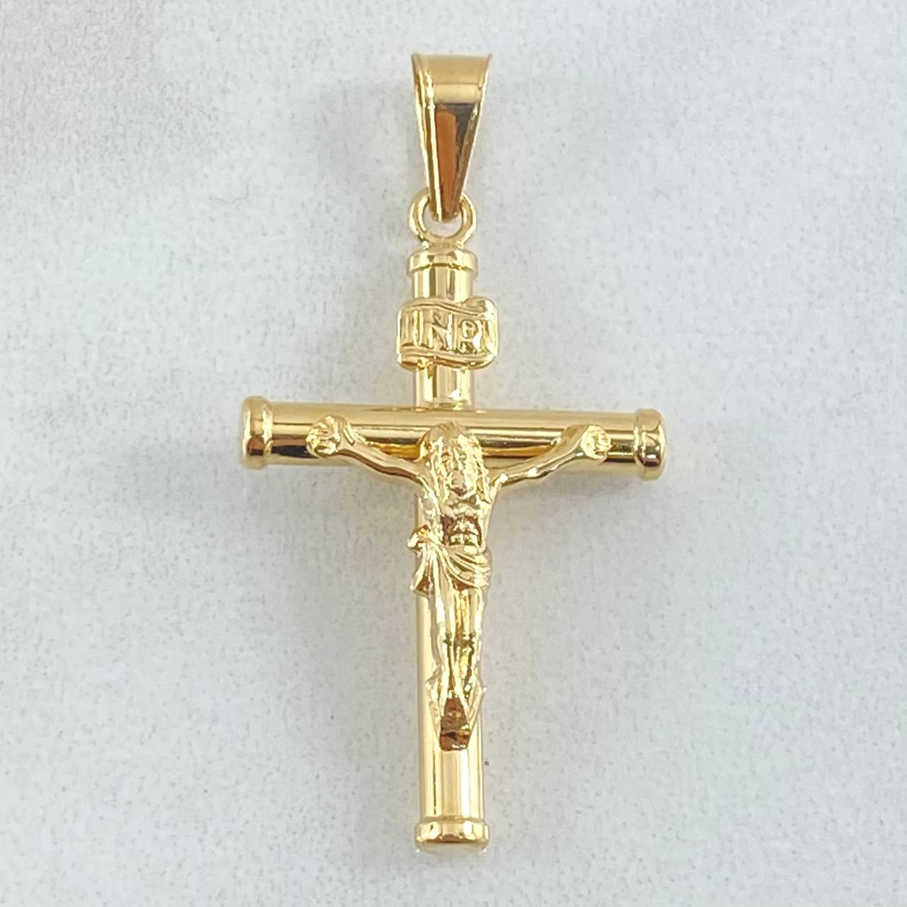 Dije Cruz Cristo 1.25gr / 1 1/2 in / Oro Amarillo 18K *