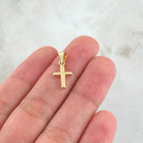 Pendant Cross 0.35gr / 0.8in / 18K Gold ©