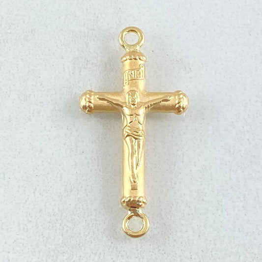 Herraje Cruz Cristo 0.75gr / 2.5cm / Oro 18K *