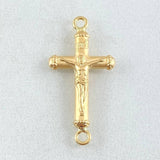 Charm Cross Christ 0.75gr / 2.5cm / 18K Gold *