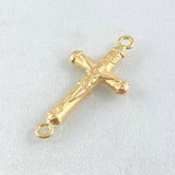 Charm Cross Christ 0.75gr / 2.7cm / 18K Yellow Gold