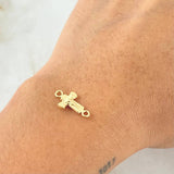 Charm Cross Christ 0.4gr / 1.7cm / 18K Gold *