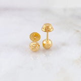 Topos Bola Diamantada 0.6g / in / 5mm Oro Amarillo 18K