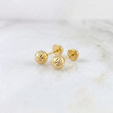 Topos Bola Diamantada 0.6g / in / 5mm Oro Amarillo 18K