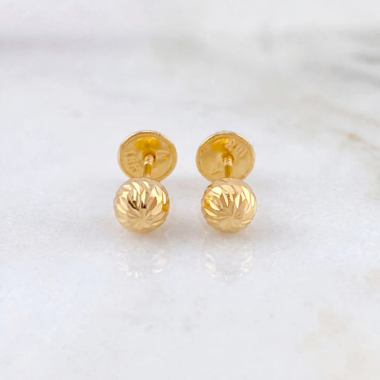Topos Bola Diamantada 0.6g / in / 5mm Oro Amarillo 18K