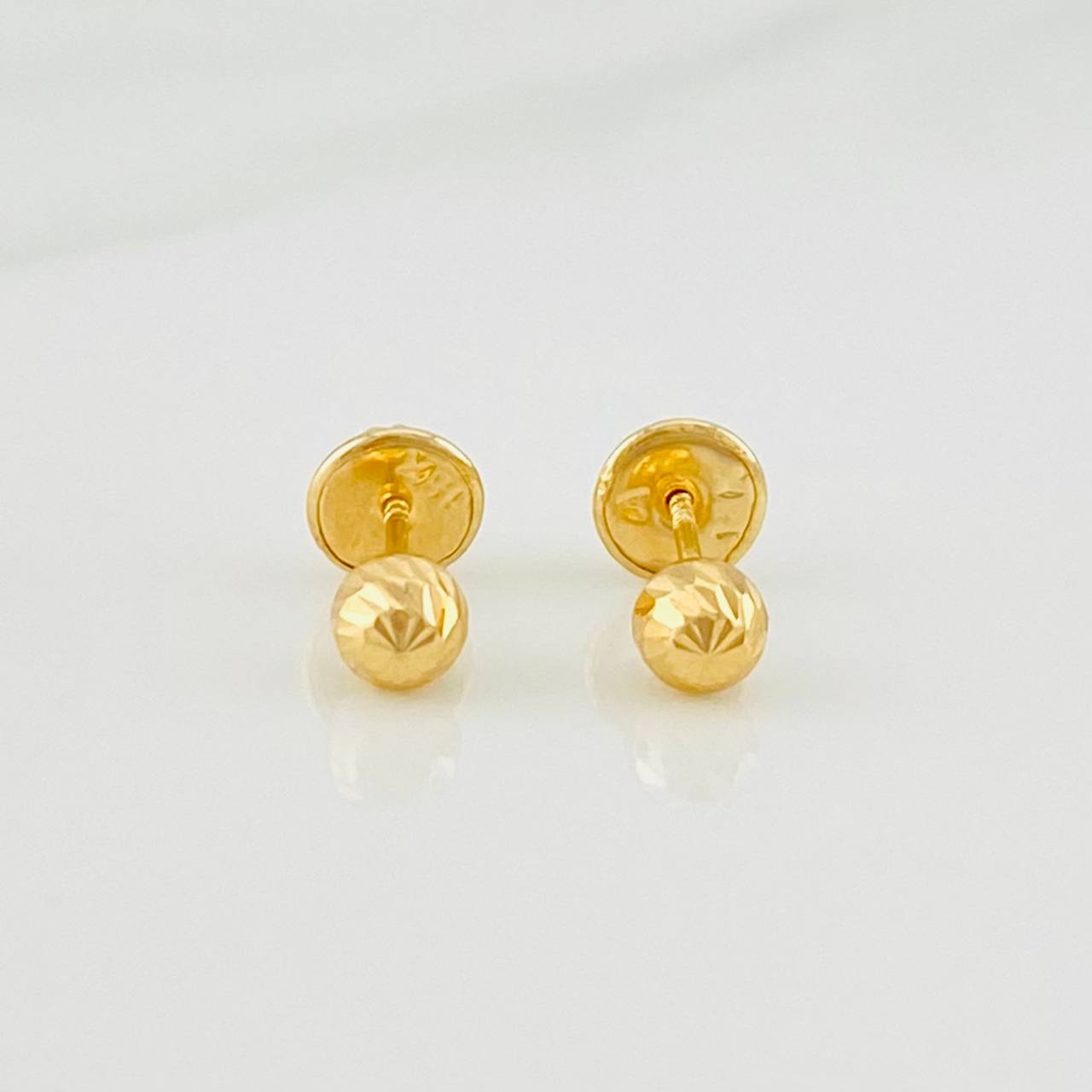 Topos Bola Diamantada 0.5g / in / 4mm Oro Amarillo 18K