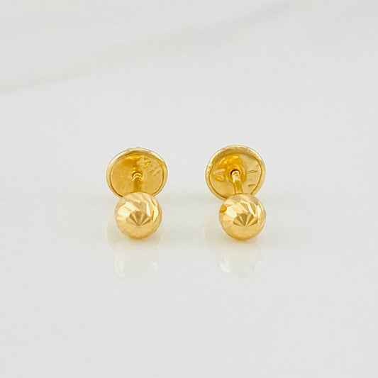 Topos Bola Diamantada 0.5g / in / 4mm Oro Amarillo 18K