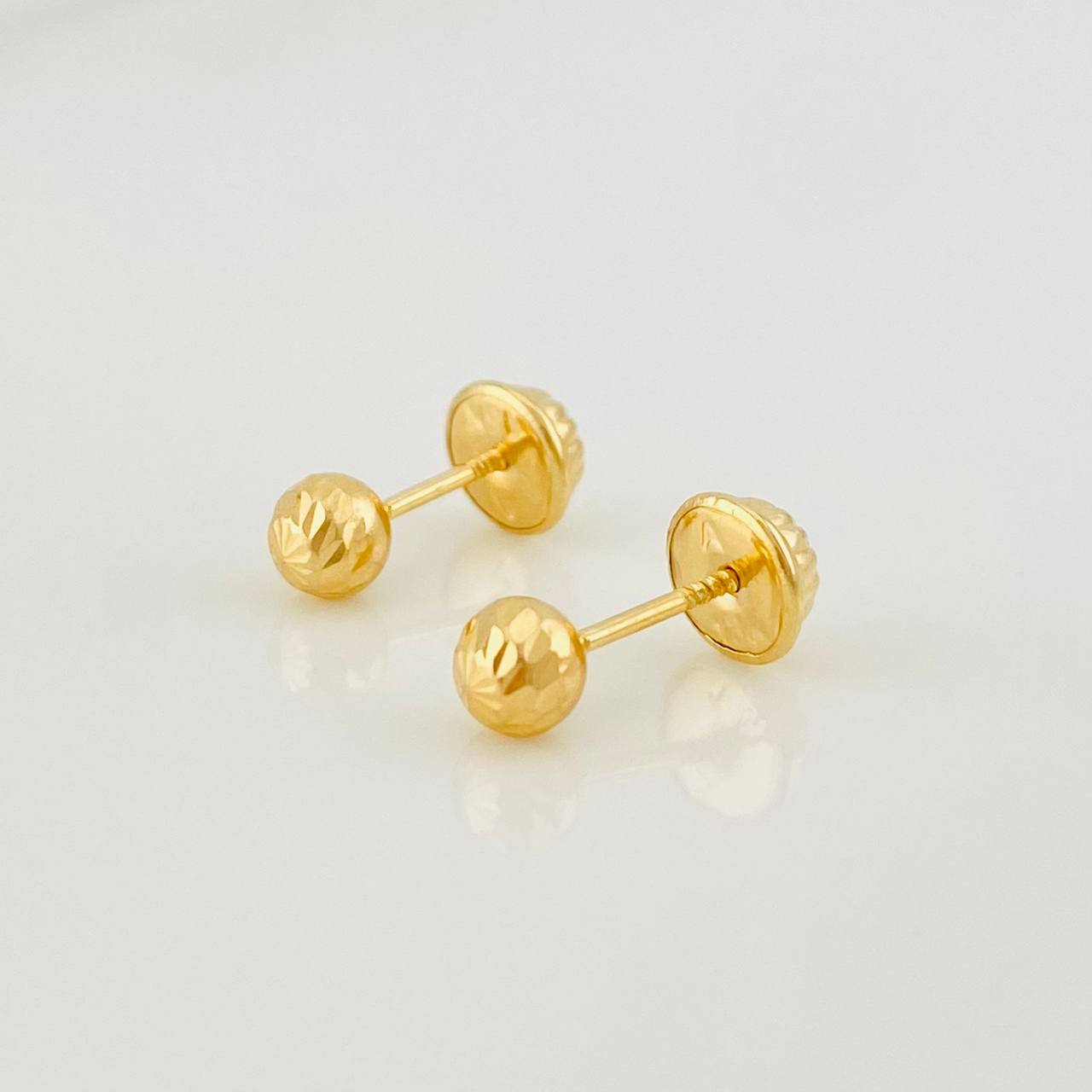 Topos Bola Diamantada 0.5g / in / 4mm Oro Amarillo 18K