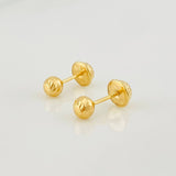 Topos Bola Diamantada 0.5g / in / 4mm Oro Amarillo 18K