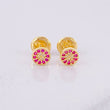Topos Circulo Tupido 0.65g / in / 4.9mm Oro Amarillo 18K