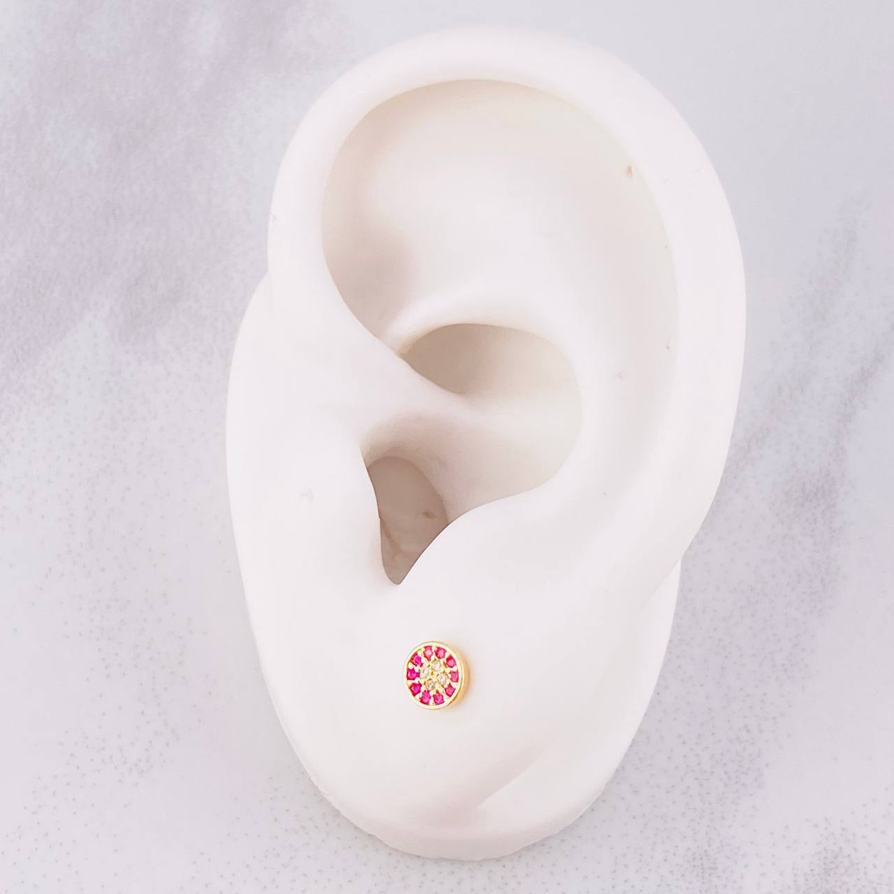 Topos Circulo Tupido 0.7g / in / 4.9mm Oro Amarillo 18K