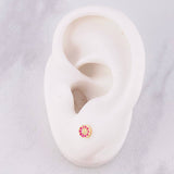 Topos Circulo Tupido 0.7g / in / 4.9mm Oro Amarillo 18K