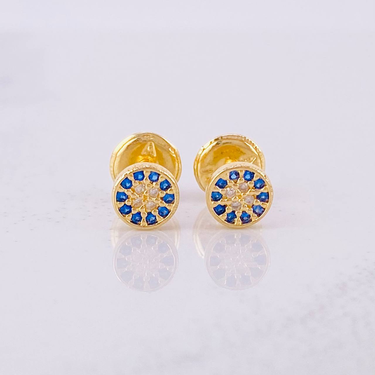 Topos Circulo Tupido 0.7g / in / 4.9mm Oro Amarillo 18K