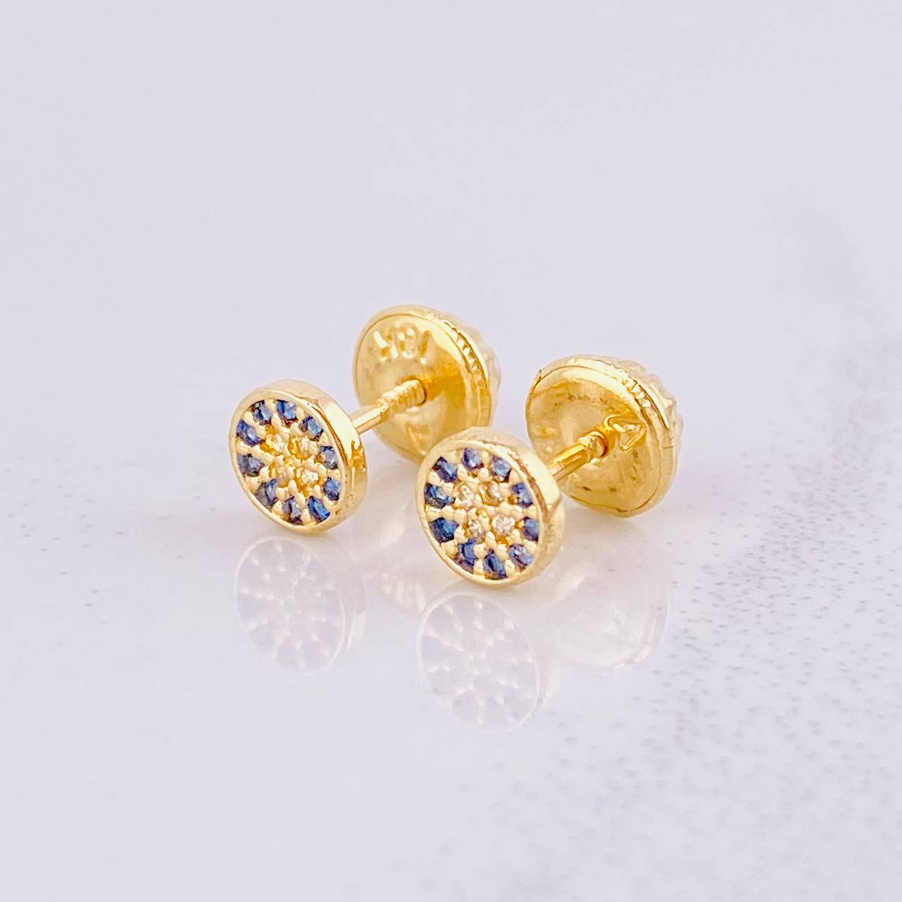 Topos Circulo Tupido 0.7g / in / 4.9mm Oro Amarillo 18K