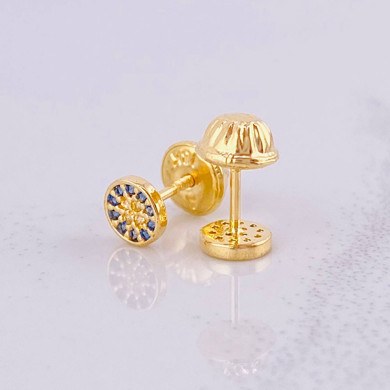 Topos Circulo Tupido 0.7g / in / 4.9mm Oro Amarillo 18K