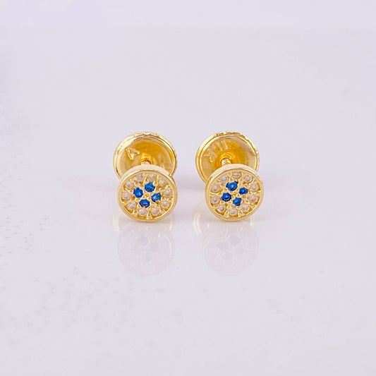Topos Centro Destello 0.7g / in / 4.9mm Oro Amarillo 18K