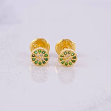 Topos Circulo Tupido 0.65g / in / 4.9mm Oro Amarillo 18K