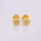 Topos Centro Destello 0.7g / in / 4.8mm Oro Amarillo 18K