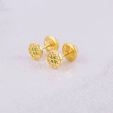 Topos Centro Destello 0.7g / in / 4.9mm Oro Amarillo 18K